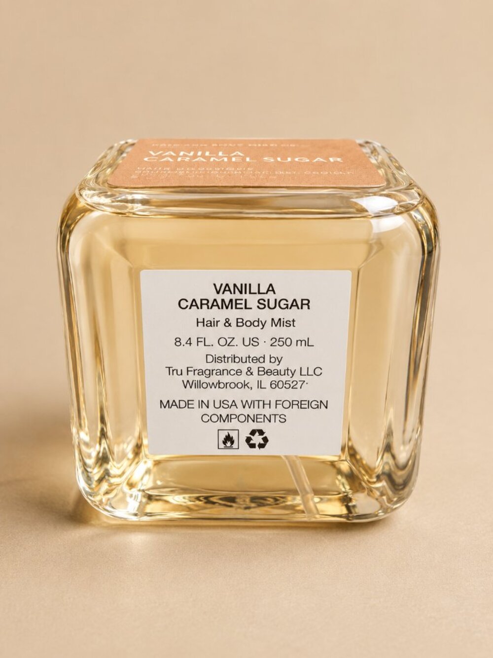 Tru Fragrance Vanilla Caramel Sugar Hair Body Mist | Gourmand - Picture 2 of 2